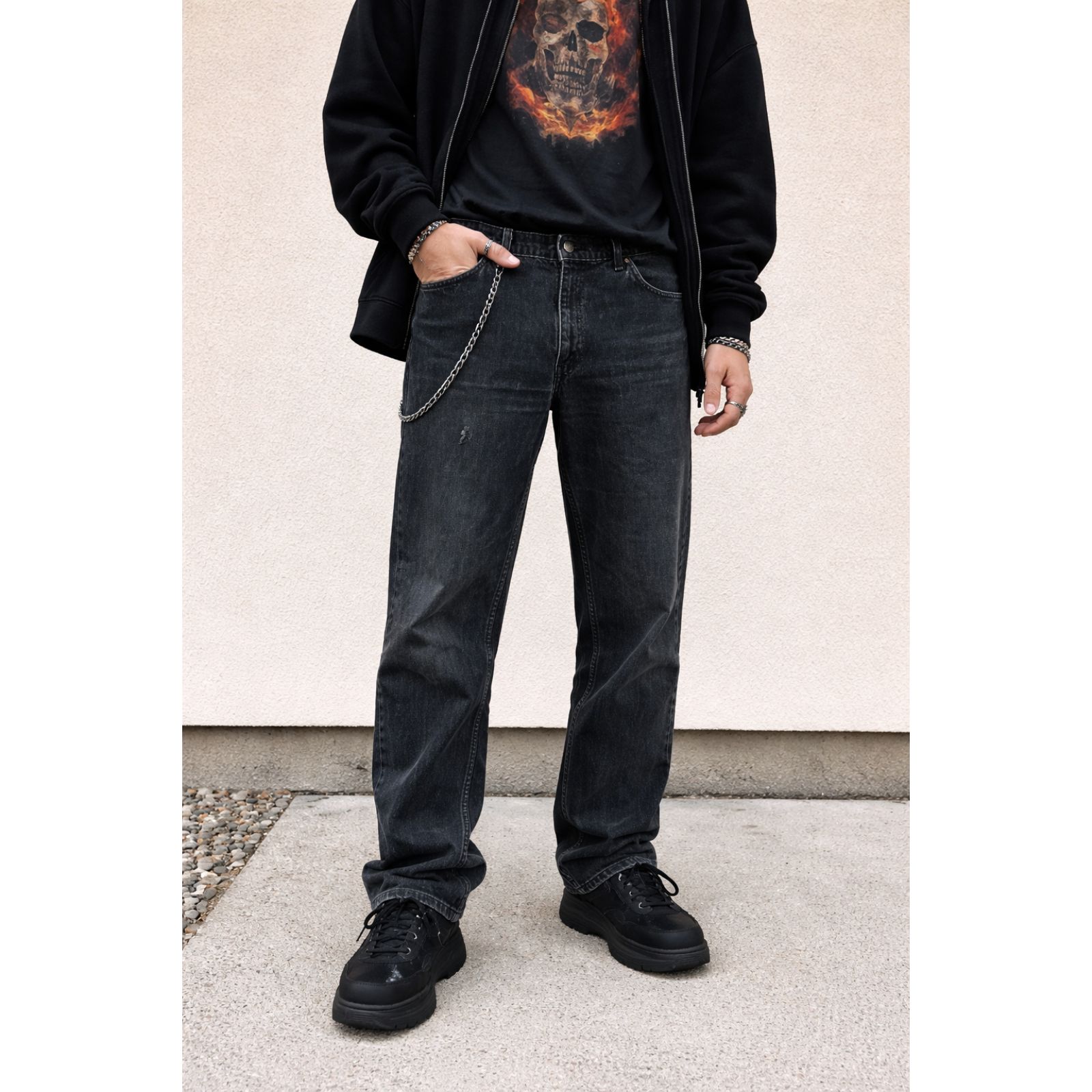 Vintage Levi's Black Orange Tab Denim Jeans Pants Trousers Mens Size 30